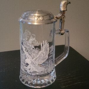 Domex Glass Stein with Eagle Design
